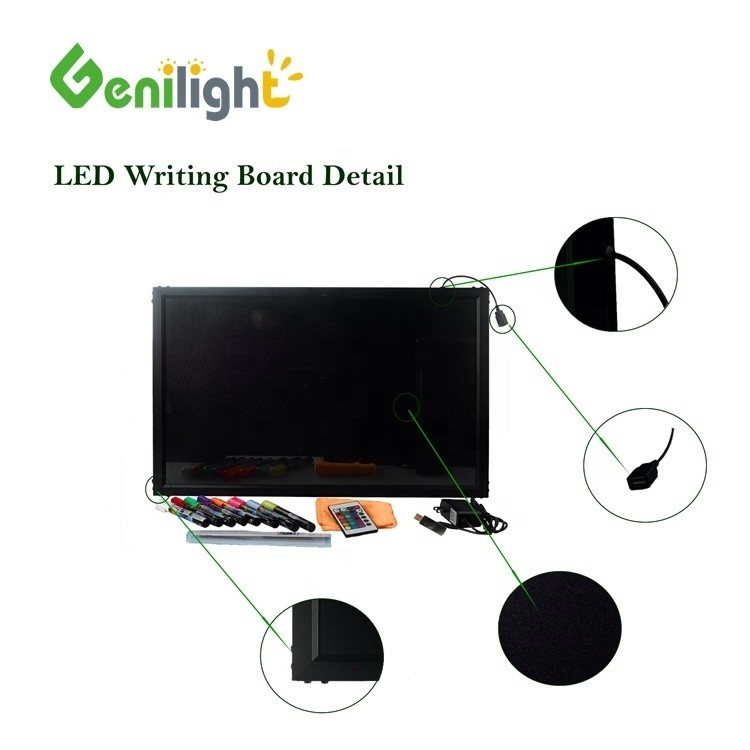 Aluminium Alloy Out frame LED Writing Board for LED Message Menu Sign Smd5050 40*60cm