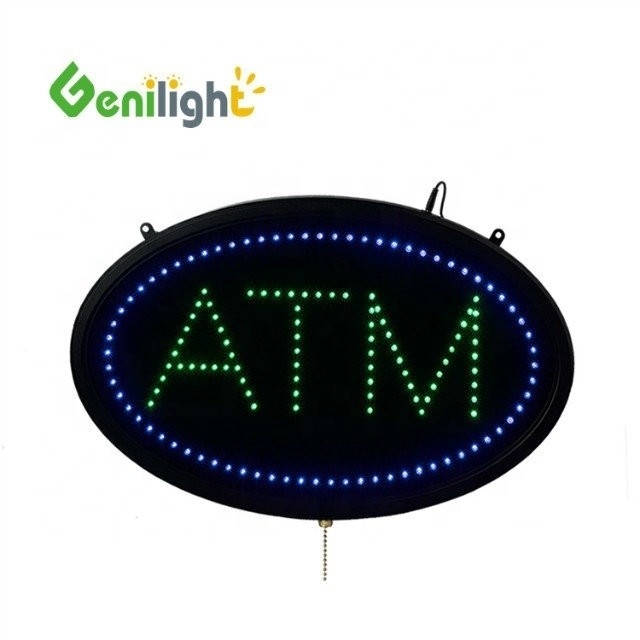 Energy-Saving LED ATM Letter Sign with Border Light Power Certificate CE RoHS LVD etc Lifespan hours -