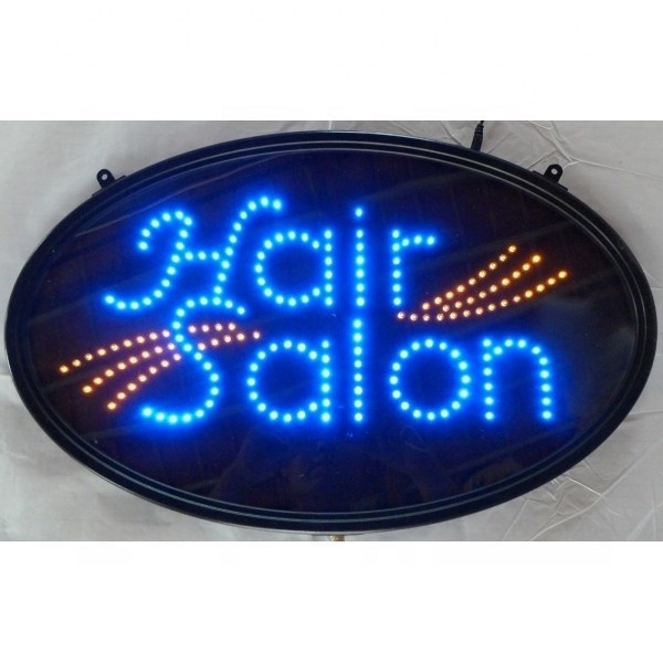 50000 Hours Working Lifetime Oval LED Sign for Hair Salon Superior Performance