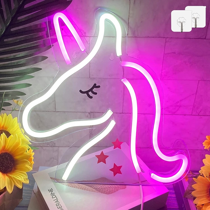 Power Consumption 1 Unicorn Neon Lights LED Sign Perfect for Animal Lovers and Gamers