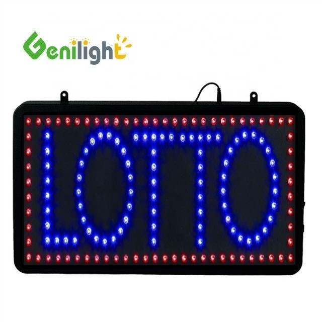 Original Genilight Indoor 56*33cm Super Brightness Custom LED LOTTO Open Display LED Sign