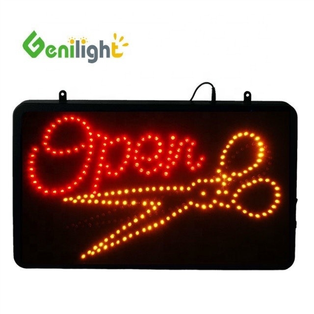 Barber Scissors Cut LED Sign Popular Animated Neon Chain for Your Business Needs