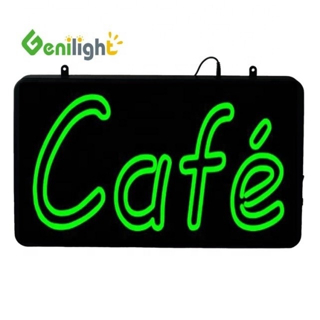 Single Color LED Emitted Light Open Neon Sign with Animation Display Function