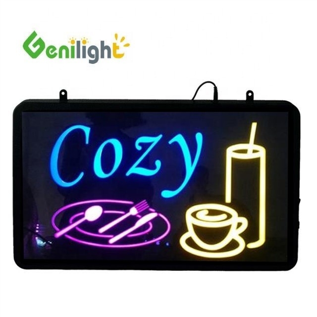 Genilight 22*13inch Customized LED Neon Sign Light for Shop Bar Store and Home Decoration