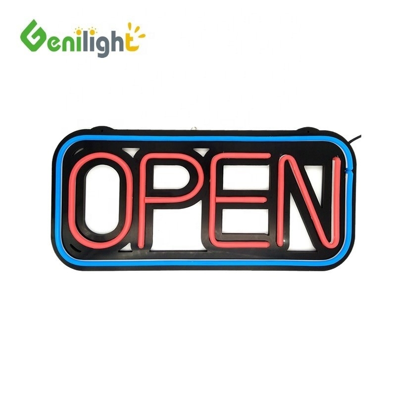 12V Input Voltage Genilight ABS Facial Sign Neon Silicone Sign 48*25cm for ABS Material