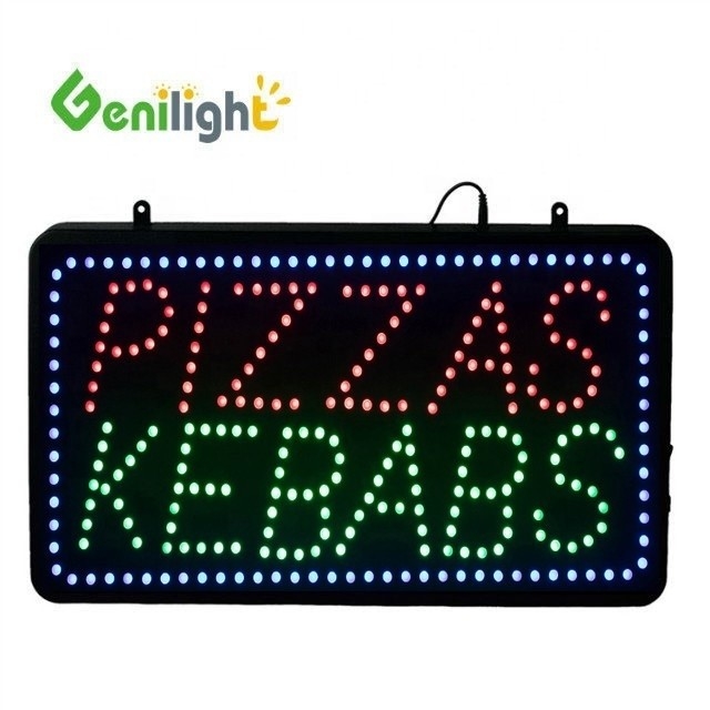 Programmable Scrolling LED Electric Display Genilight Indoor 56*33cm for PIZZAS KEBABS