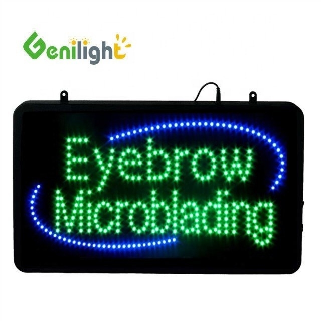 Pixel Pitch 22*13inch LED Eyebrow Threading Sign CE RoHS LVD Certified for Indoor
