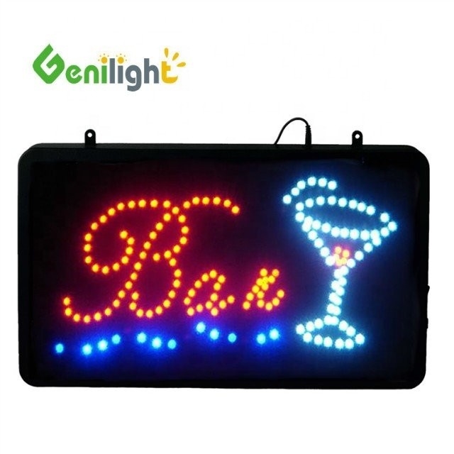 Full Colorful Moving Message LED Advertising BAR Open Sign with Customizable Message