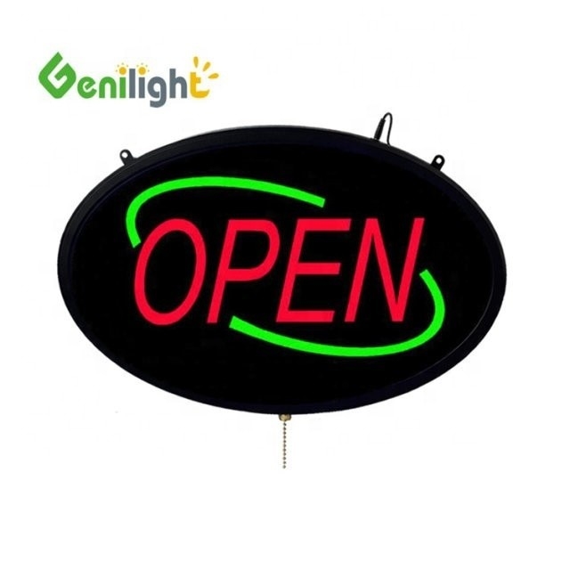 Shop Decorative 12V LED Neon Open Sign with Acrylic Board Contrast Ratio View Angle H/V