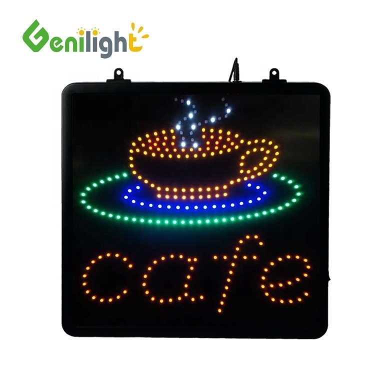 53*45 cm Animated Motion LED Business Cafe Club Sign On/off Switch Bright Open Light Neon LED