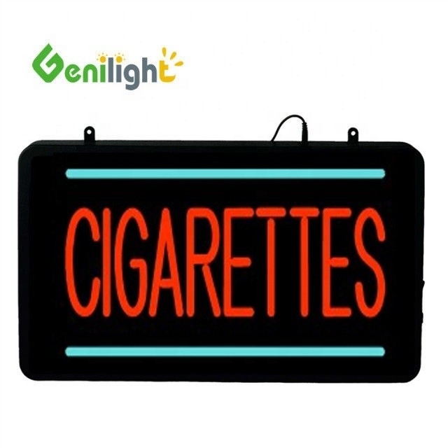 Genilight 22*13inch Acrylic LED Neon Sign for Cigarettes and CE RoHS Certified