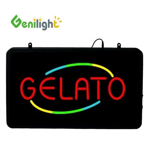 22*13inch RGB Color Depth Genilight GELATO Advertising Light Boxes for Ice Cream Store