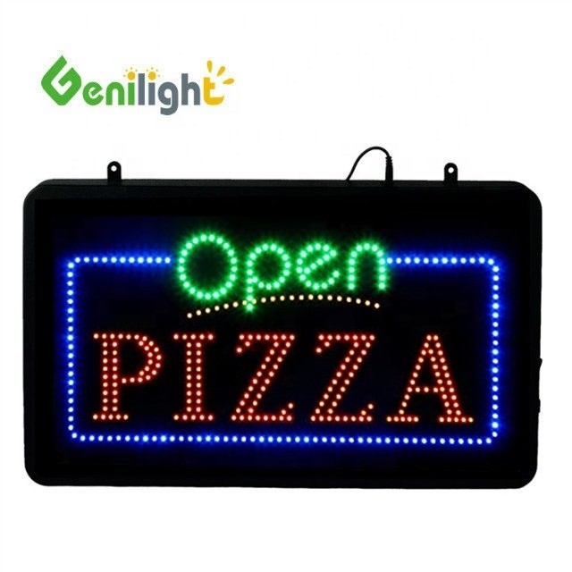 ABS Open-Mold LED Pizza Sign for Indoor Genilight 22*13inch DC12V CE and RoHS Certified