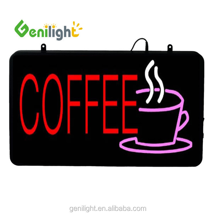 Bright  Display Board 12V Neon LED Coffee Sign for Hanging Installation GLT-LSN5633-037