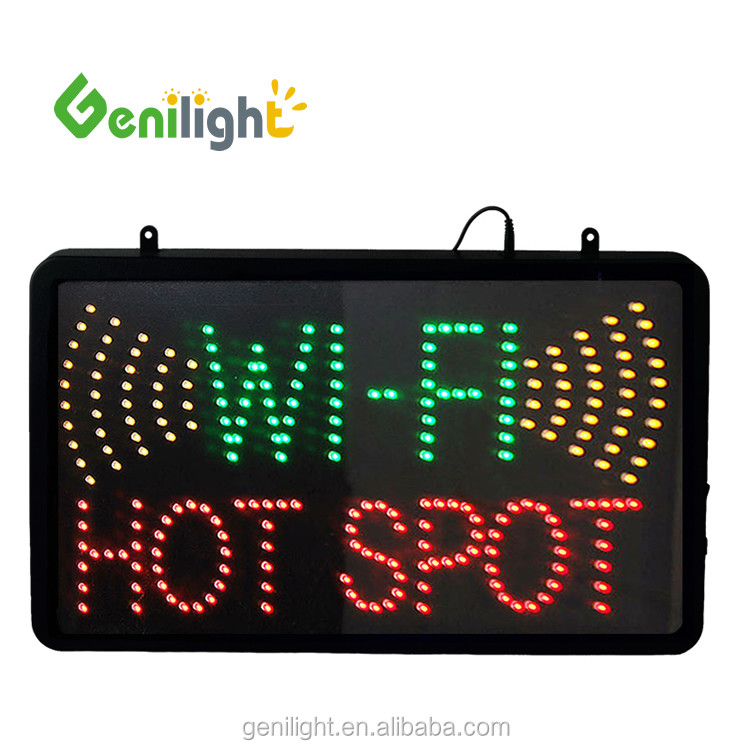 100000h Light Life Expectancy LED Sign for Open Hotspot and Free Wi-Fi Internet Cafe